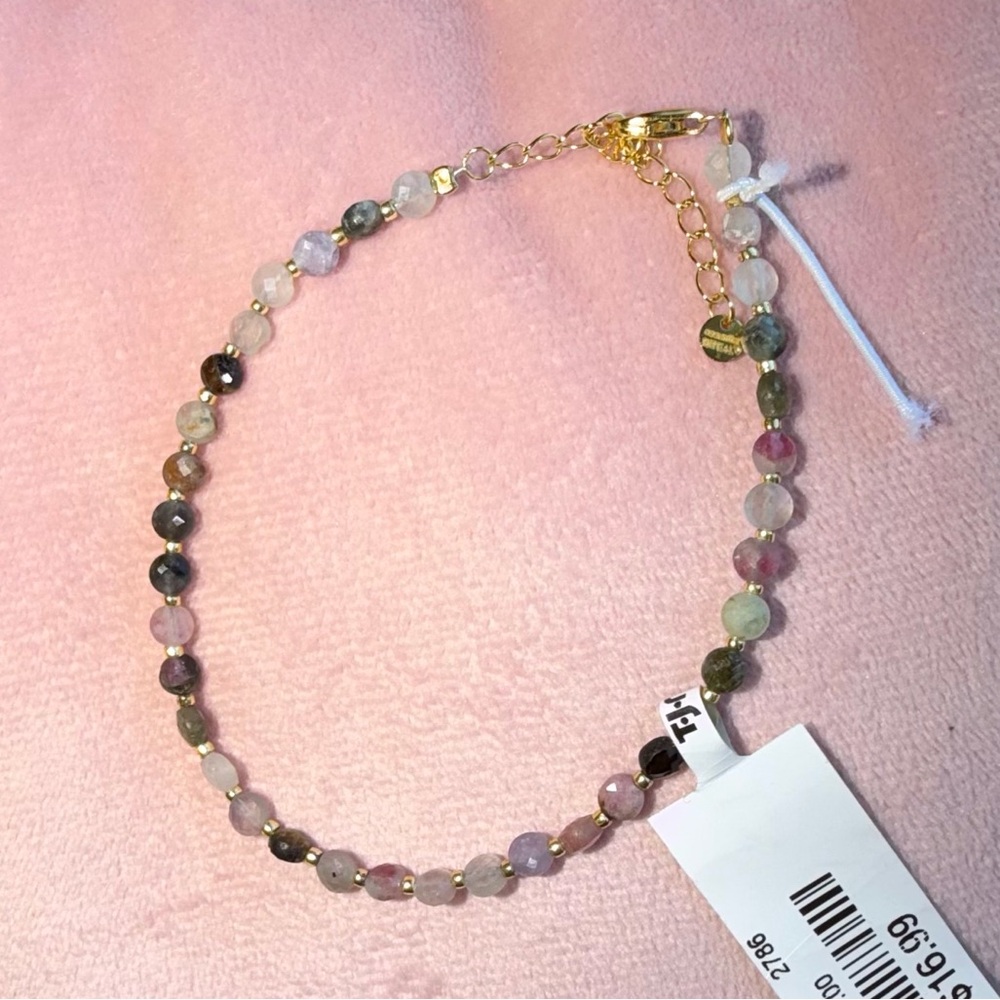 Elegant Multicolor Beaded Necklace. Adjustable! NWT!